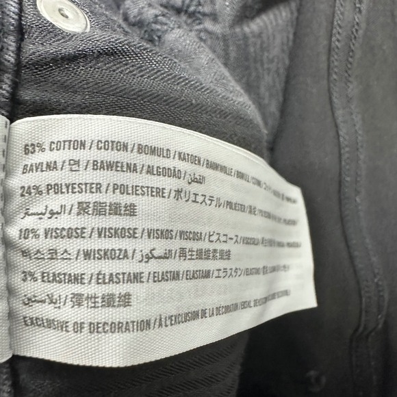 Abercrombie‎ Fitch Simone High Rise Super Skinny Jeans Black Size 29x8 Gunge - Picture 4 of 10